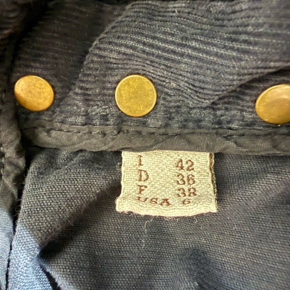 Y2K Brunello Cucinelli Dark Blue Corduroy Trousers - Picture 4 of 6
